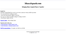 Tablet Screenshot of ithacasquash.com